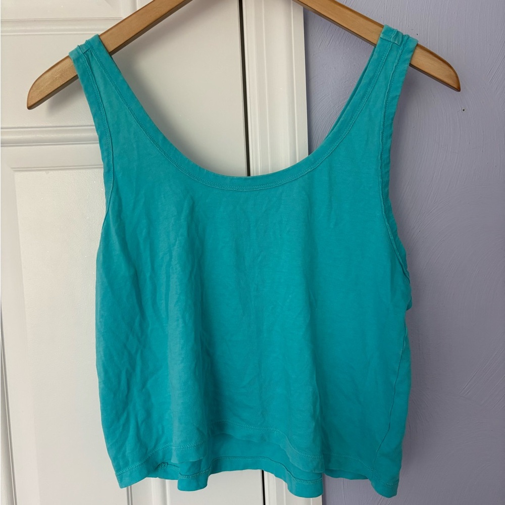 Wild Fable Blue Crop Tank Top